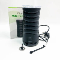Milk foamer electrically, a click milk frother with 4 modes, handy shape, strix control, non-stick interior (black)