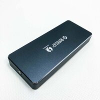 ORICO Thunderbolt 3 Externes Gehäuse M.2 NVME SSD 40Gbps/Festplatte Adapter mit Übertragungsrate bis zu 40Gbit/s für Nur M.2 PCIe M-Key SSD mit Größe 2280, Thunderbolt 3 Kabel Enthalten