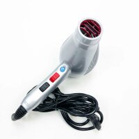 Gamma piu etc light hair dryer, silver