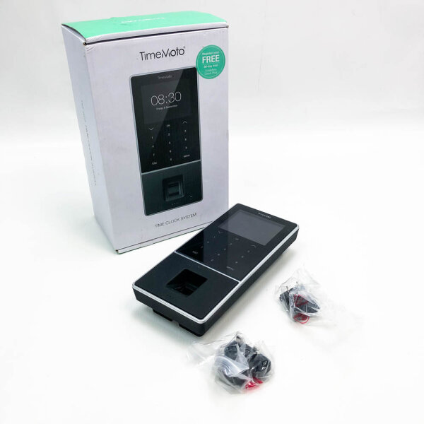 Timemoto TM-828- time recording system with fingerprint and RFID reader