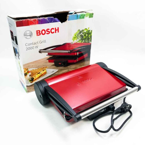 Bosch TCG4104 Tischgrill Kontaktgrill, Aluminium