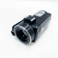 Videokamera 4K Video Camcorder 30.0MP18X Digital Zoom Ultra HD Vlogging Camcorder mit Mikrofon 3"LCD Touchscreen Webcam Funktion YouTube Videokamera mit Gegenlichtblende