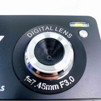 Digitalkamera 1080P Full HD 30 Megapixel Fotoapparat Digitalkamera 2,7 Zoll Kompaktkamera mit 8-fachem Zoom (mit 32GB SD-Karte und 2 Batterien)