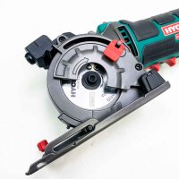 Mini circular saw, Hychika hand circular saw with 3 saw blades, laser guidance, scale line, 500W engine made of pure copper, 4500RPM, ideal for wood, soft metal, tile and plastic cuts