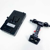 SMALLRIG V-Mount Battery Plate V Mount Akku Adapterplatte für BMPCC 4K & 6K & 6K Pro, DSLR-Kameras, kommt mit 8V/12V/14,2V D-Tap/5V/2A USB-Ausgangsports und 15 mm Stangenklemme - 3204