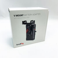 SMALLRIG V-Mount Battery Plate V Mount Akku Adapterplatte für BMPCC 4K & 6K & 6K Pro, DSLR-Kameras, kommt mit 8V/12V/14,2V D-Tap/5V/2A USB-Ausgangsports und 15 mm Stangenklemme - 3204