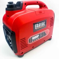 ERAYAK 1000W Inverter Stromerzeuger Benzin, Notstromaggregat Leise, Stromgenerator, 15 Kg, 4-Takt Motor, Inverter Stromaggregat mit Ölsensor und Eco-Modus