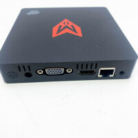 MII-V Mini PC Desktop License Windows 10 Multimedia Office Computer, 4GB Ram 64GB SSD, HDMI+VGA Dual Display, Intel Apollo Lake Celeron J3355 VESA Mount,Dual WiFi,EU Plug ein HDMI-Kabel fehlt