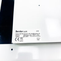 Elektroheizkörper Wandkonvektor weiß 1400 W Bendex LUX ECO 370 mm schick und schlank Energiesparend wandmontiert LED-Anzeige