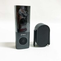 360 2K HD Kabellose Video Türklingel Sicherheitskamera mit Türklingel Akkubetrieben Türglocke mit AI Personenerkennung, Beidseitige Audiofunktion, Mühelose Installation