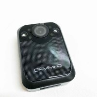 CAMMHD Bodycam Körperkamera 1296P Infrarot-Nachtsicht für die Sicherheit im Freien Schleifenaufzeichnung Polizeikamera Bewegungserkennung(D1-32G)