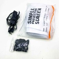 Mini projector, Pixthink projector Full HD 1080P Native, 200 inch display WiFi projector wireless for iOS/Android, portable projector with handbag and projection screen for HDMI/USB/TV stick/smartphone/PC without remote control