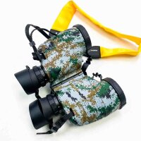 10x50 binoculars HD for navigation, BAK4 FMC, high-definition look, illuminated analog removal knife, compass, waterproof, durable, for booting, adults, hunting, camouflage without OVP