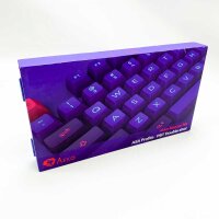 Akko Tastatur Tastenkappen ASA Profile, PBT Double-Shot Full Keycap Set, US Layout for Mechanical Gaming Keyboards/DIY Kit mit Sammelbox (Blau & Weiß, 197 Tasten), einige Tasten fehlen