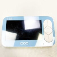 iDOO Babyphone mit Kamera, echtes 5" HD 720P Display Video Babyphone mit gegensprechfunktion, ferngesteuertes Schwenken&Neigen&Zoomen, Temperaturüberwachung, Nachtsicht, Wiegenlied, 270M Reichweite