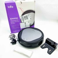 Trifo vacuum cleaner robot Emma, ​​vacuum robot 3000PA, voice control robot vacuum cleaner 120 min run, gyroscope navigation, intelligent navigation, cleaning for floors, carpets and animal hair, power supply does not correspond to the German standard
