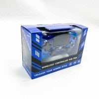 Wireless Controller für PS4, RoyaBlue-Stil Hochleistungs-Doppel Vibrations Controller Kompatibel mit Playstation 4 /Pro/Slim/PC mit empfindlichem Touchpad, Audiofunktion, Mini-LED-Anzeige