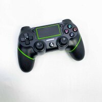 kstime Wireless controller, 600mAh für ps4,  ps3 Playstation 4/Pro/Slim/PC Controller, Touch Panel ，Bluetooth 5.0，Kopfhörerbuchse ，Gyroskop ,Dual Vibration-und Audiofunktionen Grün