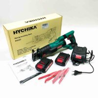 Saber saw, Hychika 18V cordless reciprosage with 2x2.0Ah...