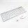 Ibera Tastatur Und Maus Set Kabellos,Ergonomische Ultraslim Tastatur und Maus QWERTZ 2.4G USB Wireless Kabellose Tastatur für Windows Mac, Computer,PC, Laptop, Smart TV- Silber