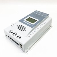 100A MPPT Solarladeregler, SolaMr 12V/24V Solarpanel-Batterieregler mit LCD-Display und Doppeltem USB-Anschluss