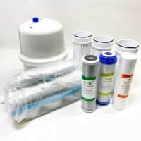 HiKiNS Ro-150G Filtersystem für Umkehrosmose, 6-stufiges Trinksystem, RO Wasserfiltersystem mit großem Durchfluss 150 GPD Membran und Effizienz von Wasser