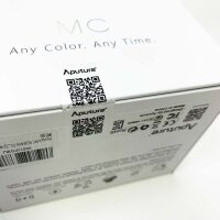 Aputure MC RGB LED-Kameraleuchte 3200-6500K, Kreatives Randlicht für Fotografie, Video & Filmemacher, Key-Light für Nahaufnahmen, Leichtgewicht für Reisen, Unterstützt App-Steuerung & Qi-Ladung