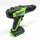 GreenWorks Tools 24 V 35 Nm Cordless drilling screwdriver and 185 mm battery circular saw (with brush engine, 2.2 AH lithium-battery, dual-slot sowing sheet, electric tool), driven by a battery