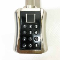 eLinkSmart Türschlosszylinder 60mm (30/30), Telefon-App/Fingerabdruck/Passwort/Schlüssel, Geeignet für die meisten EU-Türschlösser, DIY schnell Montage, Fernautorisierung,USB, Edelstahl gebürstet