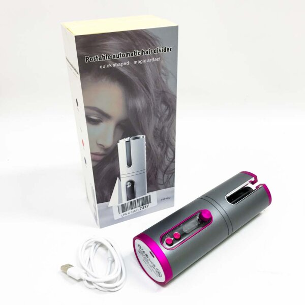 Cordless Hair Curlers Curler Portable Hair Styler Iron Cordless Automatic USB Rechargeable Anti-Tangle Curling Iron Multifunctional Tool