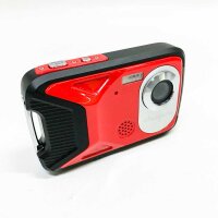 GDC8026 Waterproof digital camera/8x digital zoom/21 MP/1080P FHD/2.8 "TFT-LCD screen/underwater camera for children/adolescents/students/beginners/older people (red)