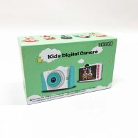 WOWGO childrens camera, 3.5 inch digital camera toys usb rechargeable selfie video camera with 12 megapixels/1080p HD/Dual Lens/32GB TF card/stickers, gift for children