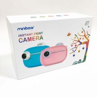 MINIBEAR Kinder-Sofortdruckkamera für Mädchen, 40MP Kinder-Digitalkamera mit Druckpapier, Kinderspielzeugkamera mit Selfie-Videokamera mit 2,4-Zoll-Bildschirm Kinderkamera und 32 GB TF-Karte(Rosa)