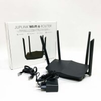 WiFi 6 Router - AX1500 Dual Band AX WiFi Router, Next-Gen WiFi 802.11ax, unterstützt MU-MIMO, Mesh und OFDMA, 1 x WAN Port/4 x Gigabit LAN Ports, WPA3, WPS ideal für Online-Gaming/4K UHD Streaming