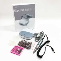 Madenia Electric Nail Maser TouchPro Gelnail 35000 U Min Profi Nagelfeile Electric Manicure Pedicure Set Art Nail, with HD digital display, including 6x bits, gray ...