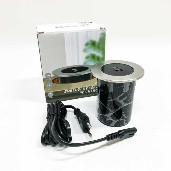 Built-in desktop PC charger PD-28 (no USB cable included)