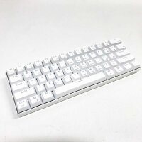 60 % mechanische Tastatur mit PBT-Pudding-Tastenkappen Kabelgebunden/kabellos Bluetooth 5.0 Dual-Mode RGB Rainbow LED Hintergrundbeleuchtung USB Typ-C Gaming-Tastatur Anti-Ghosting für PC/Rechner