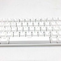 RK68 Mechanische Gaming-Tastatur, Kabellose/Kabelgebundene Mechanische Tastatur 65%, RGB-Beleuchtung 68 Tasten Bluetooth Tastatur, Hot-Swap-fähige Tastatur für Win/Mac, Blauer Schalter, Weiß(QWERTZ)