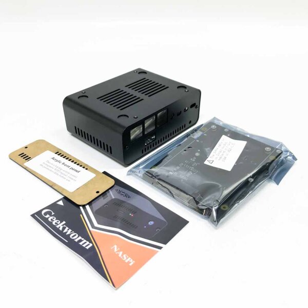 Geekworm Naspi 2.5 Inch Sata HDD/SSD NAS Storage Kit for Raspberry Pi 4 Model B