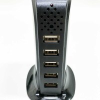 Mini-Telekamera Nascosta WIFI, 1080P HD-USB-Mehrfach-Fernsehkamera mit 5 Ports USB-Mini-Fernsehkamera Sorveglianza con Rilevamento del Movimento, Telecomando in Tempo per Home e Office