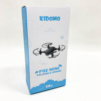 Kidomo mini foldable drone with 1080p camera for children and FPV WiFi Live overtarung, RC Mini Quadcopter with LED lights and one key start/landing, headless mode, 3D flips, 2 battery long flight time-F02, scratches to camera