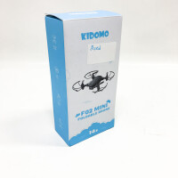 Kidomo Mini foldable drone with 1080p camera for children and FPV WiFi Live over-the-art, RC Mini Quadcopter with LED lights and one key start/landing, headless mode, 3D flips, 2 battery long flight time F02