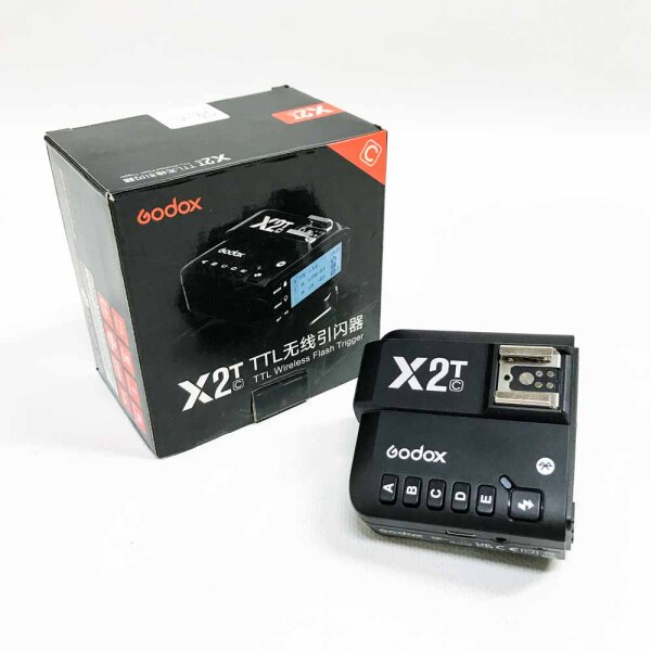 Godox X2T-C Kabelloser Blitzauslöser Sender E-TTL II 1/8000s HSS 2.4G Kabellose Übertragung mit Bluetooth Funktion für Canon EOS Kameras