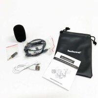 Fantaseal real-time monitor, Cardiodid Mini shotgun, stereo video microphone