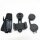 Binoclas, 12x42 HD waterproof night vision foldable small compact binoculars for adults, children, glasses, wearing glasses bird watching, hiking, hiking, with smartphone adapter, carrying strap and carrying bag