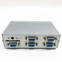 AISENS A116-0085 – SVGA-Duplikator für 4 Monitore mit Strom, Farbe Plata