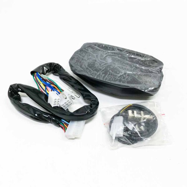 Motorcycle axometer display, waterproof LCD-LED motorcycle axometer, digital backlight for 1.2.4 cylinders.