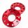 Pindex Spurverbreiterung 20mm Spurplatten LK 5×120mm Mittenloch 72.6mm Aluminum Wheel Spacers 2 Stücke Rot, eine Verbreiterung verkratzt