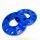 Pindex lane expansion 5 × 120mm spacer slices: 4 pieces of lane plates. 15mm or 20mm from a wheel spacer with screws blue