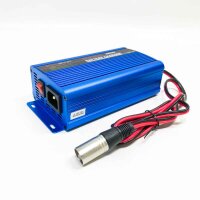 Unocho 24V Batterieladegerät Automotive 5A Erhaltungsladegerät Batteriehalter mit 3-Pin XLR-Anschluss für Roller Rollstuhl Auto Motorrad eBike Rasenmäher Marine Boot